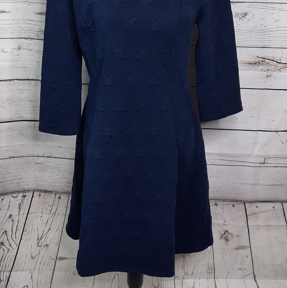 Modcloth In The Mix Knit Dress With Stars Navy - Picture 8 of 10